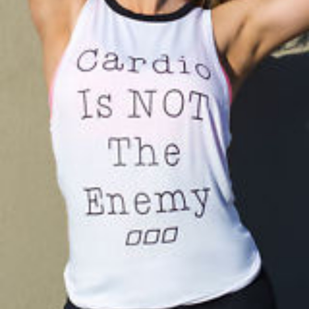 Women's White Graphic Tank Top